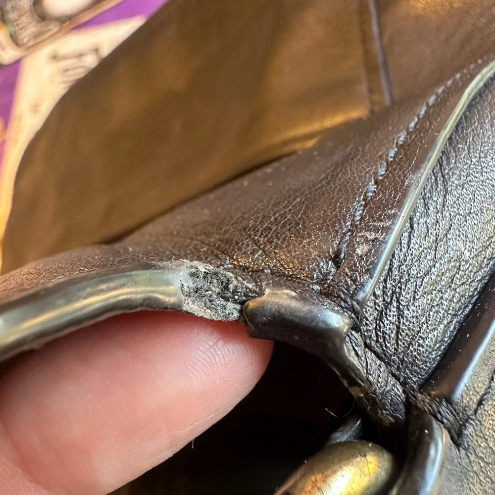 Black Coach Leather Crossover Bag - Picture 10 of 12